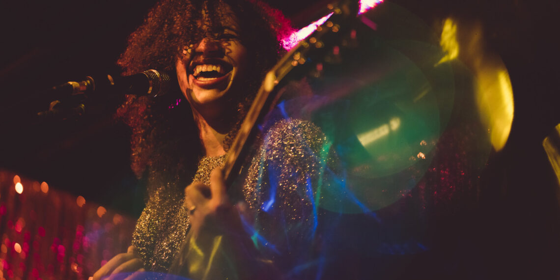 Jackie Venson talks to Jaimie Siegle on the Lone Sound Podcast. Photo by Ismael Quintanilla III