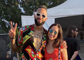 Justin Lyons at ACL after his performance with Machine Gun Kelly